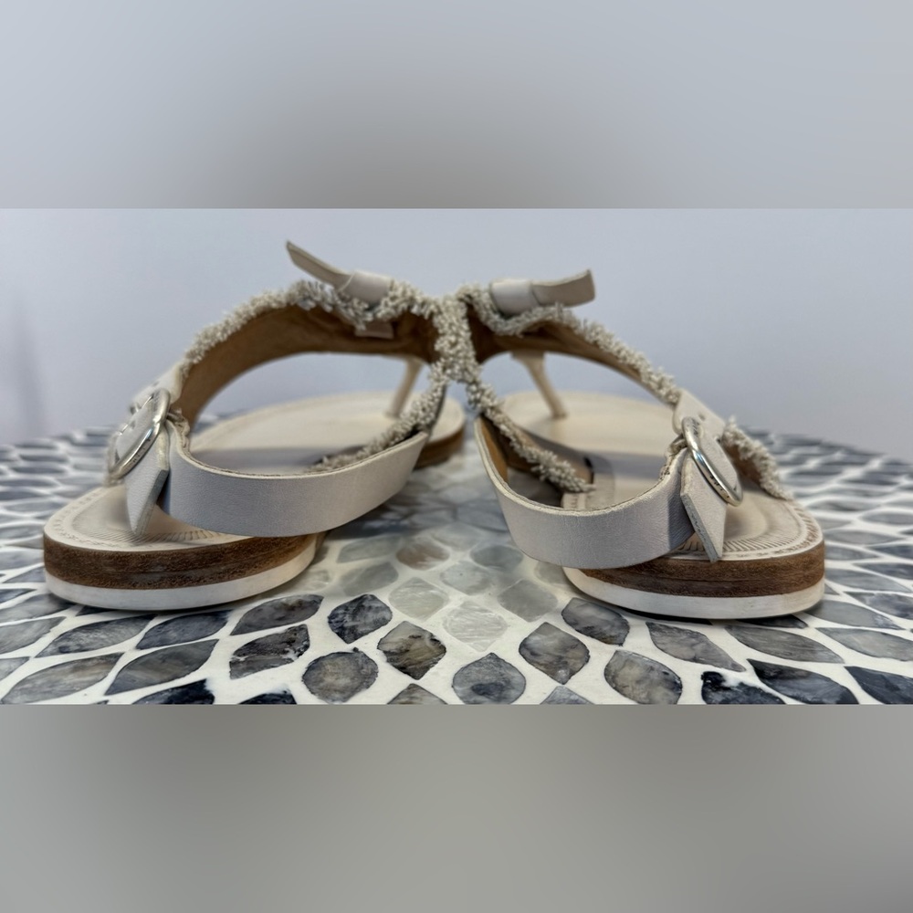 Rag & Bone Cream Sandals with T-Strap Design size 7.5 - Picture 12 of 13